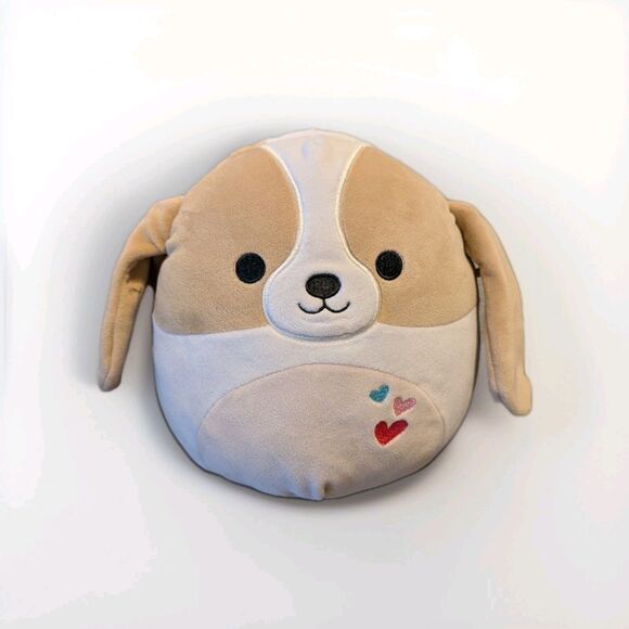 Valentine's Original Squishmallows 5" Adela The Basset Hound EUC - Picture 1 of 9